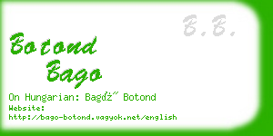 botond bago business card